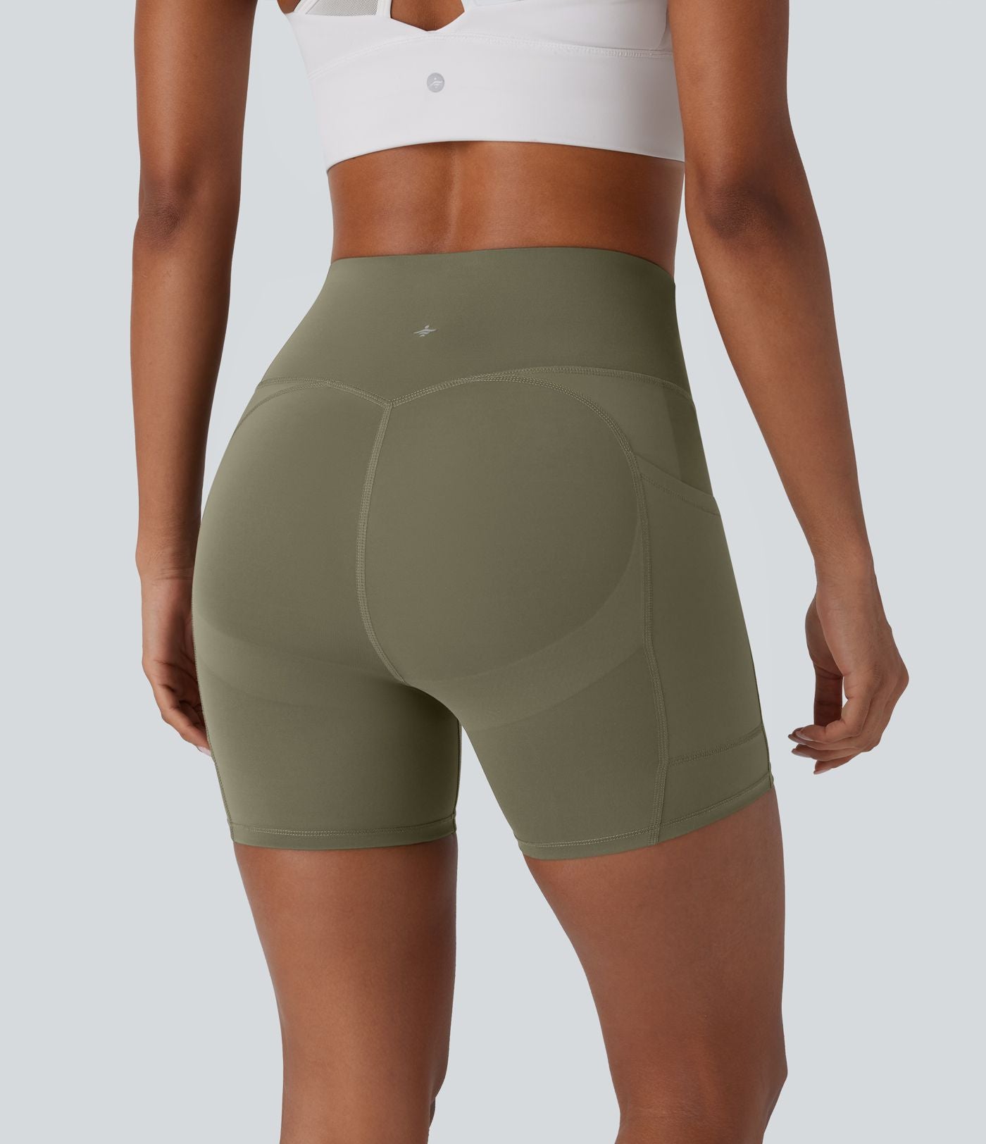 Short 2-en-1 d'entraînement gainant taille haute à séchage rapide avec poches Breezeful™