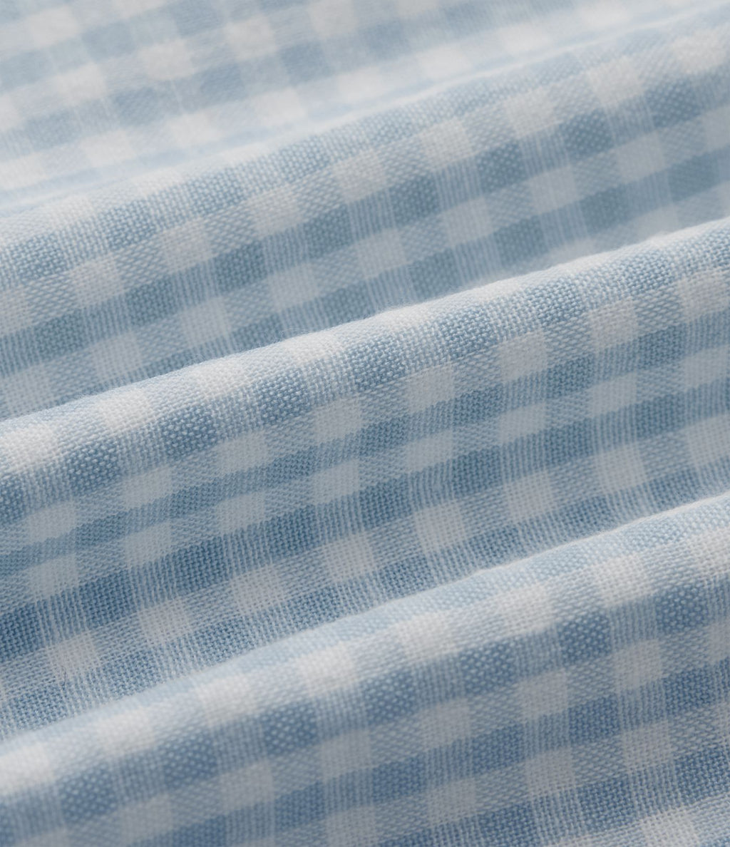 Robe longue fluide casual aspect lin col bateau sans manches à carreaux avec poches