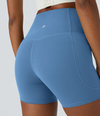 Short cycliste d'entraînement gainant taille haute UltraSculpt™ SoCinched à poches latérales 12,5 cm