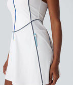 Robe golf active mini Softlyzero™ séchage rapide sans manches demi-zip avec poches latérales - Golf Tee