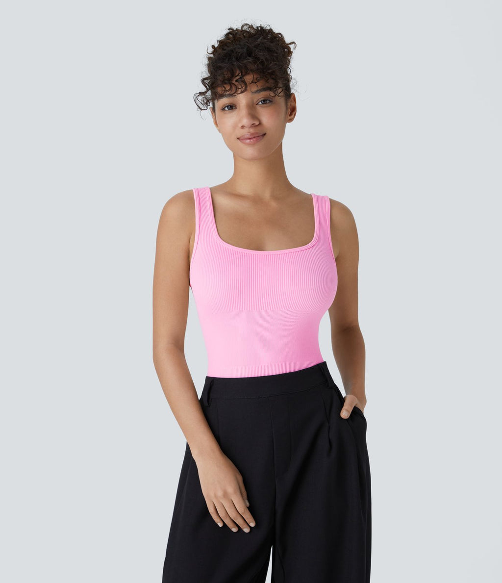 Combinaison lisse décolleté carré sans couture OneForm Seamless Flow