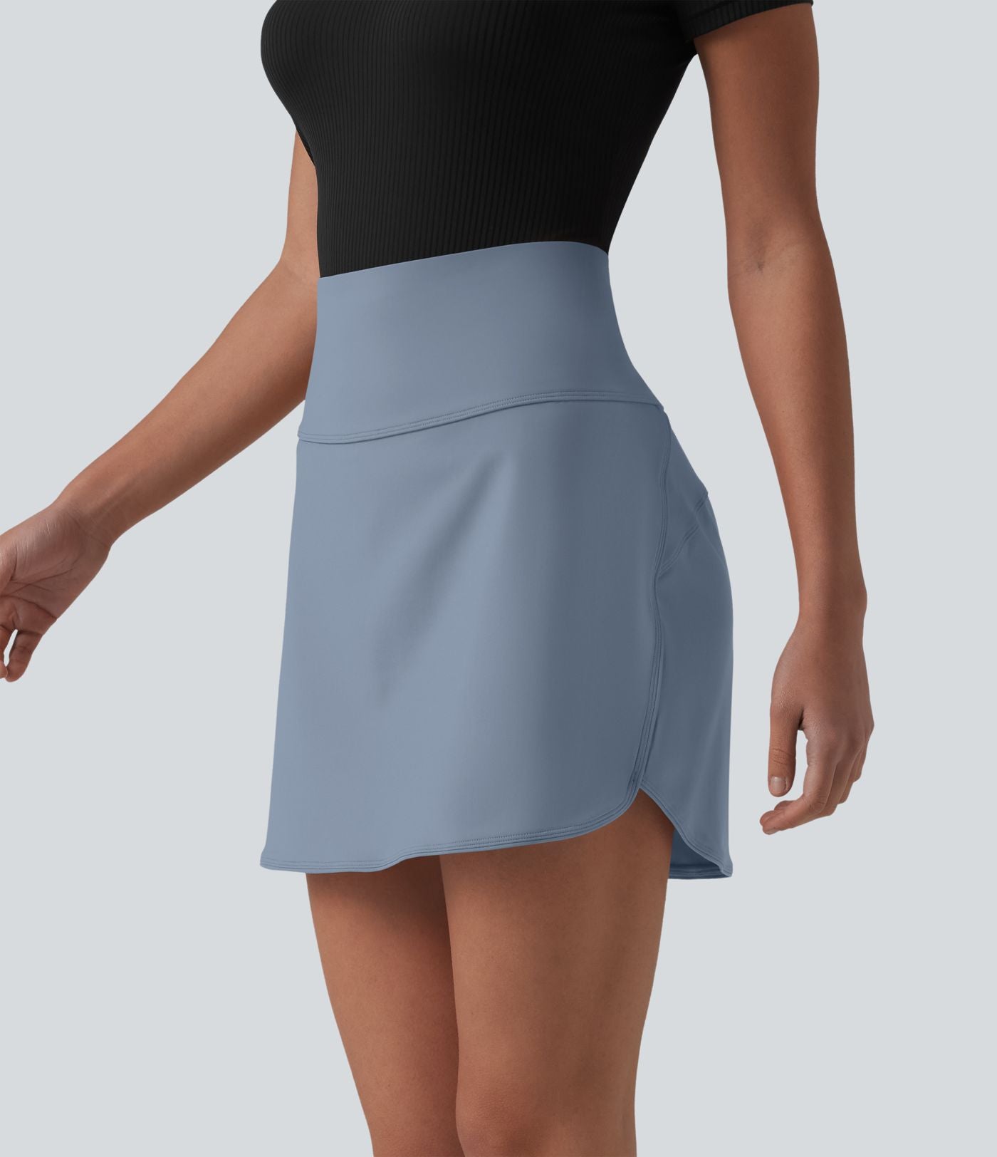 Jupe de golf courte 2-en-1 SoftlyZero™ Airy effet frais InstantCool taille ultra-haute gainant avec ourlet arrondi et poches