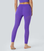 Legging yoga 7/8 taille haute avec découpes sans couture OneForm Seamless Flow