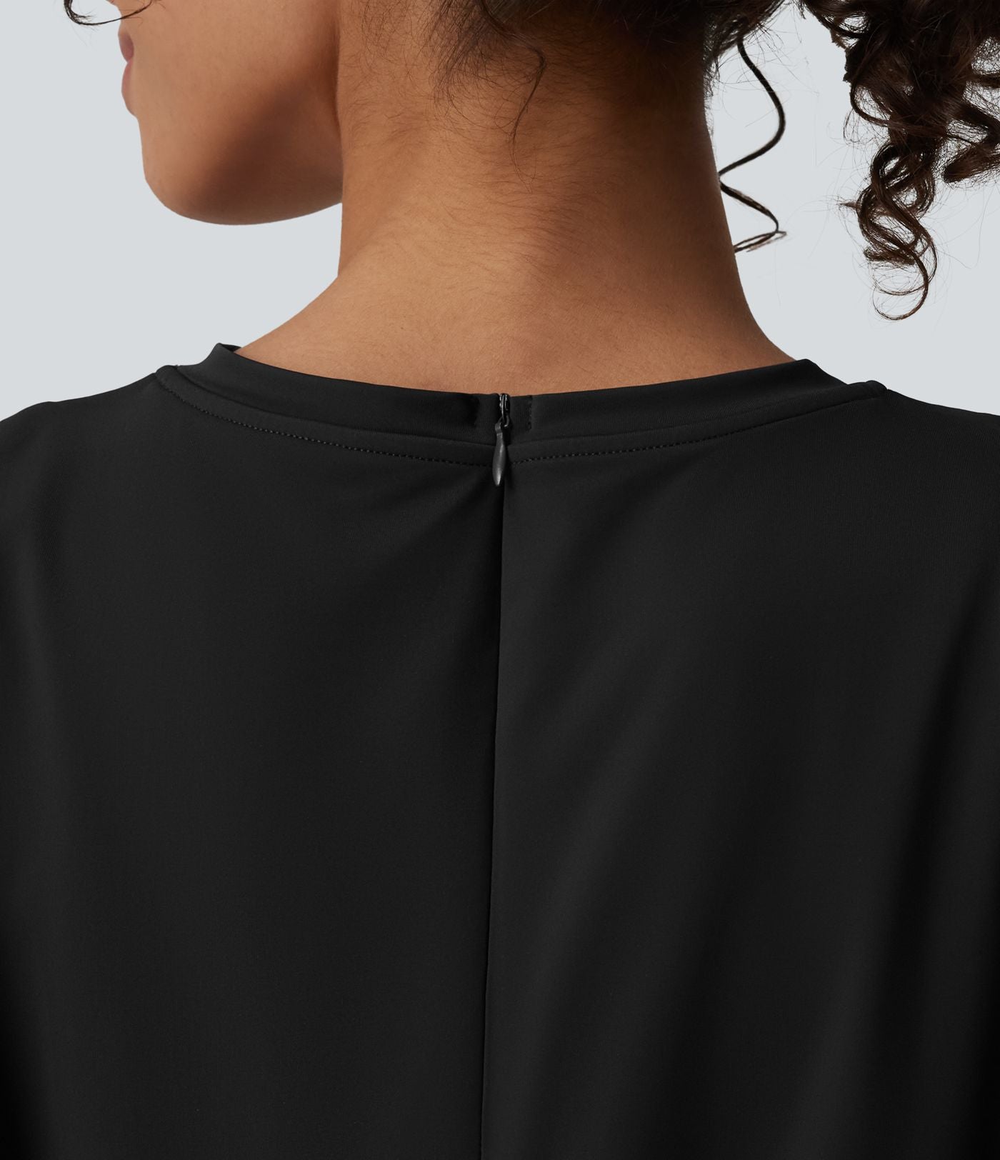 Combishort décontracté col rond sans manches effet frais InstantCool avec nœud frontal et poches, accès facile Easy Peasy, protection solaire UPF50+