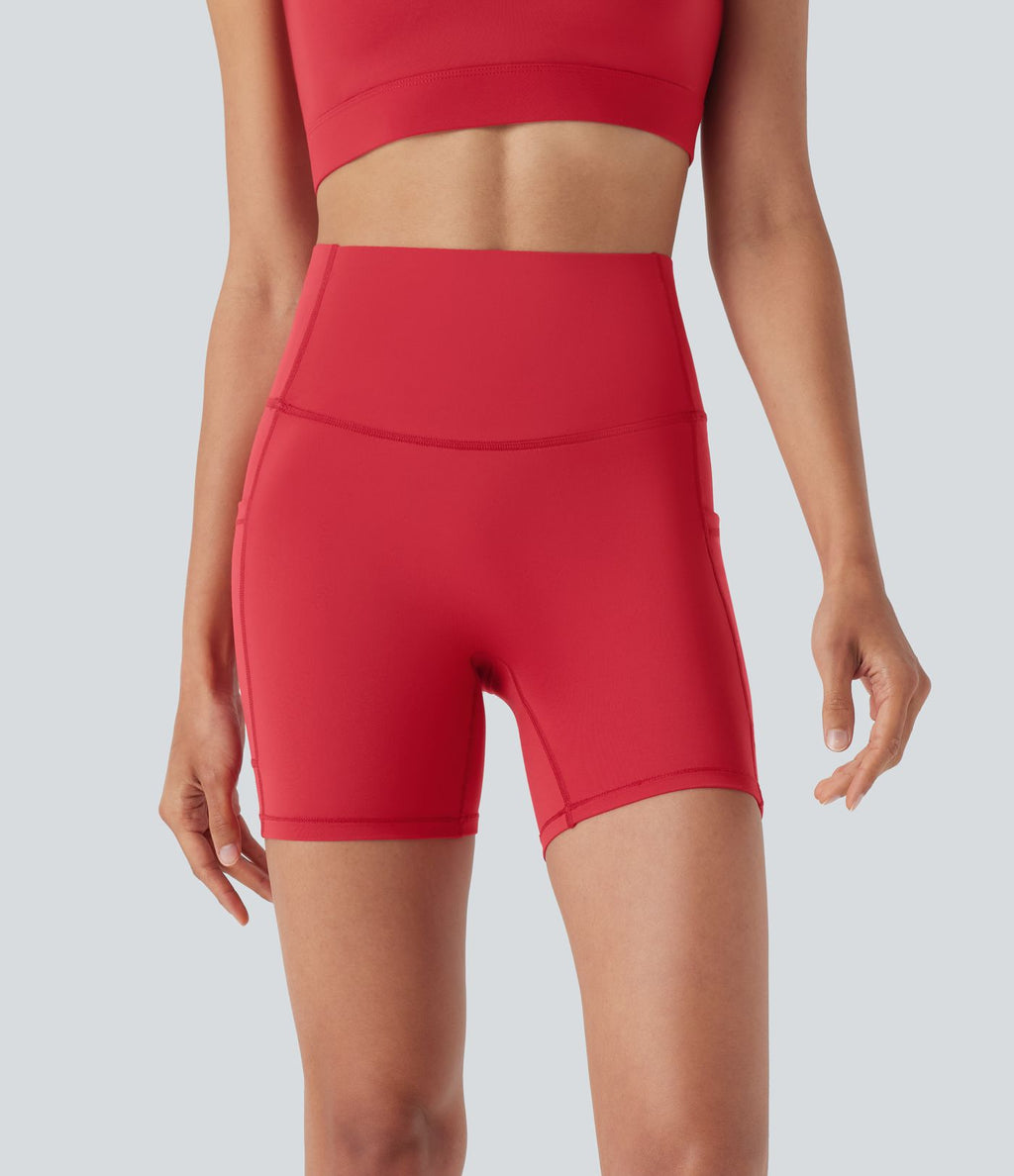 Short 2-en-1 d'entraînement gainant taille haute à séchage rapide avec poches Breezeful™