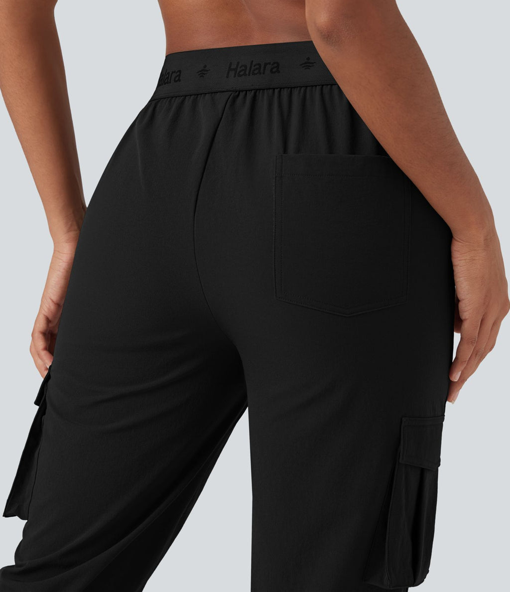Pantalon de randonnée fuselé, taille haute, avec poches