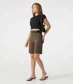 Short tailleur ample DayStretch taille haute à poches