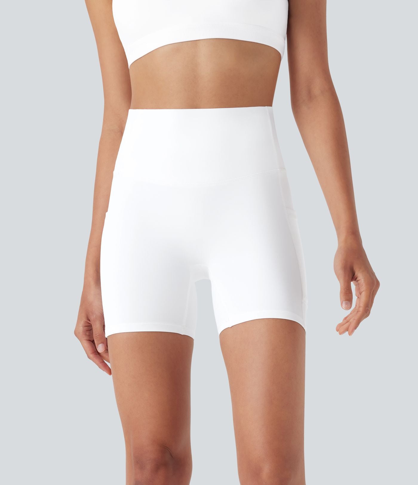 Short 2-en-1 d'entraînement gainant taille haute à séchage rapide avec poches Breezeful™