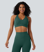 Brassière de sport entraînement Halara UltraSculpt™ soutien intermédiaire col V dos nageur bonnets A-C
