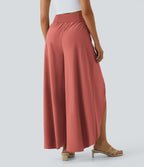 Breezeful™ Pantalon Large Fluide Séchage Rapide Taille Haute Poche Arrière