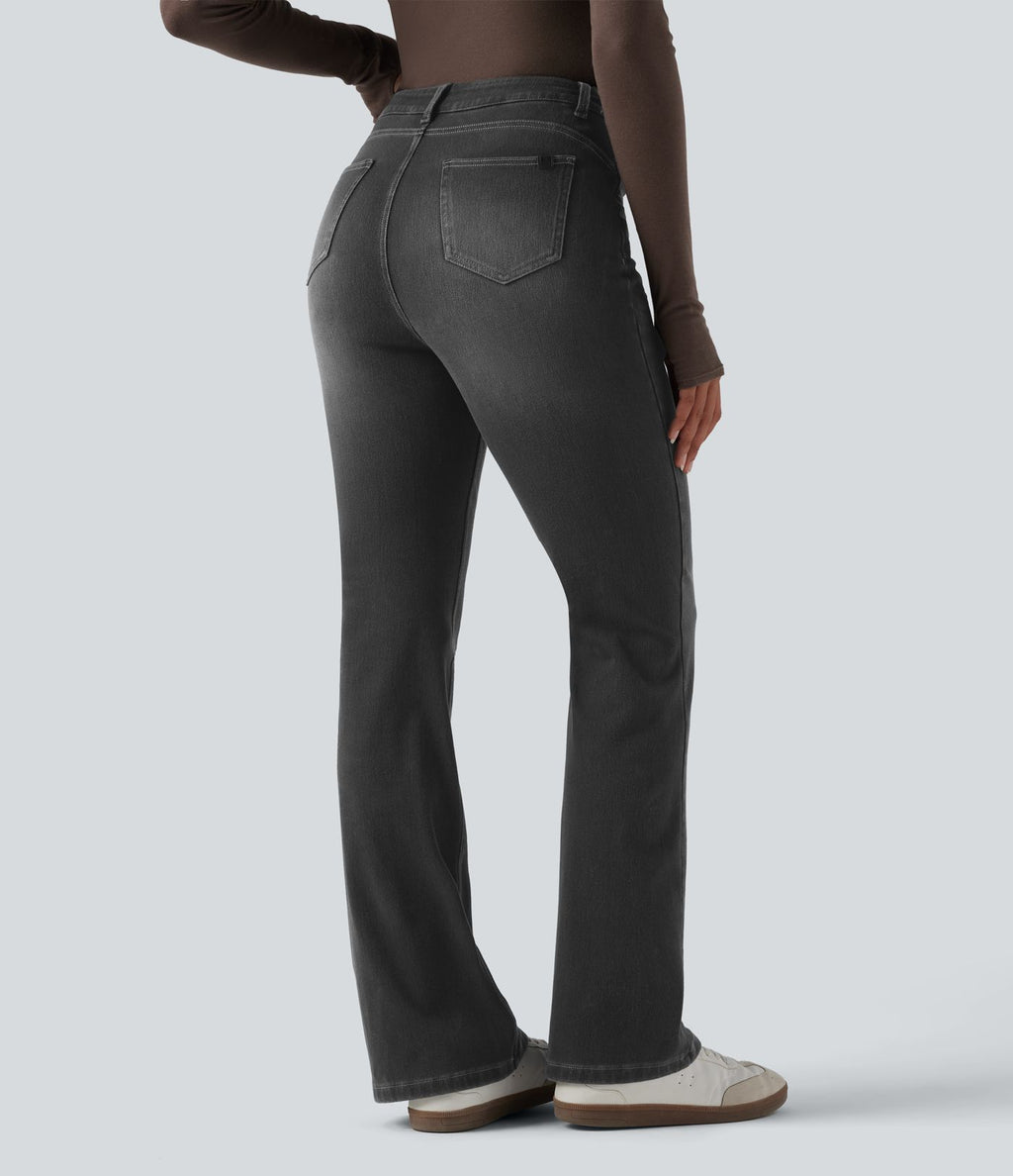 Legging denim bootcut Halara Flex™ gainant effet push-up taille haute avec poches