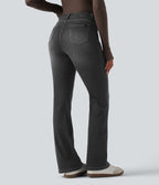 Legging denim bootcut Halara Flex™ gainant effet push-up taille haute avec poches