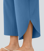 Pantalon fluide resort Breezeful™ à séchage rapide, coupe fendue et effet ventre plat