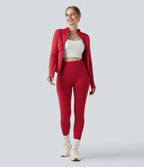 Legging de yoga 7/8 taille haute effet push-up Seamless Flow
