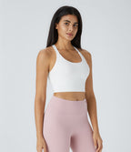 Débardeur yoga court SoftlyZero™ Plush à découpes A-C