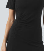 Robe Midi Chill Ruchée à Ourlet Fendu - Wonder