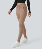 Jogging taille haute Softlyzero™ Plush avec cordon de serrage et poches latérales