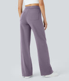 Pantalon taille haute coupe droite DayStretch avec poches