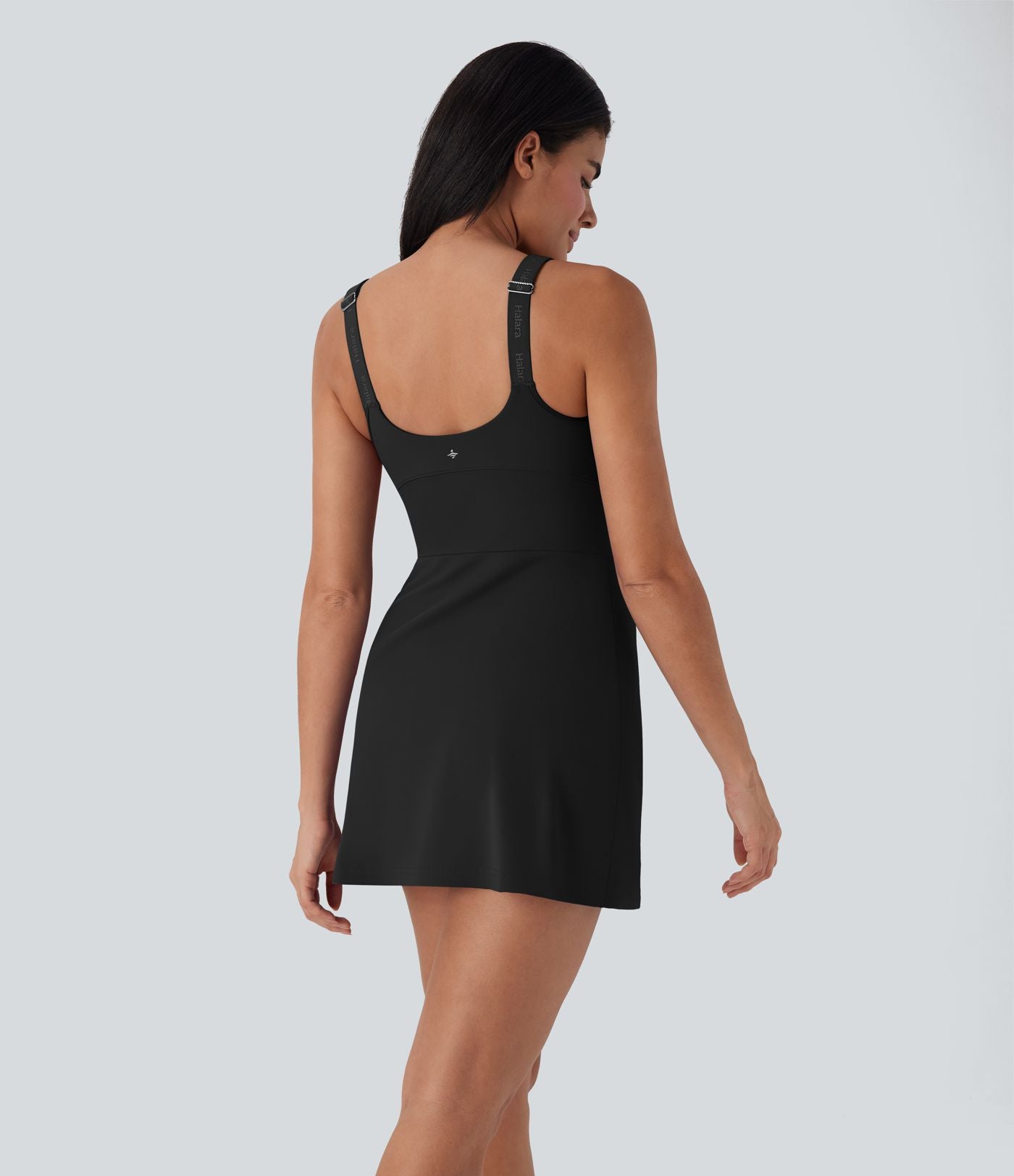 Robe de sport yoga 2-en-1 SoftlyZero™ Plush push-up coques moulées avec poches édition Easy Peasy E-G