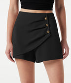 Short tailleur taille haute 7,5 cm avec poches