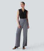 Blouse de travail Softlyzero™ Airy col V zippée sans manches Cool Touch - UPF50+