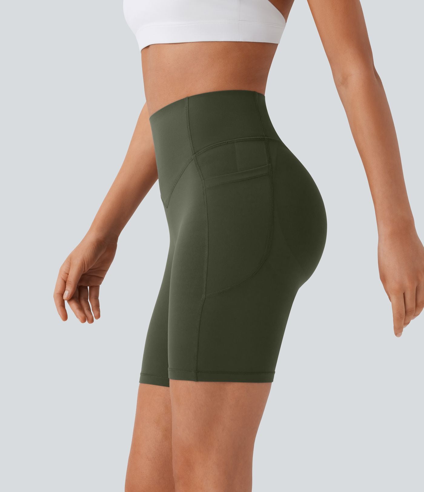 Legging de yoga gainant taille haute chiné à séchage rapide avec poches Halara UltraSculpt™