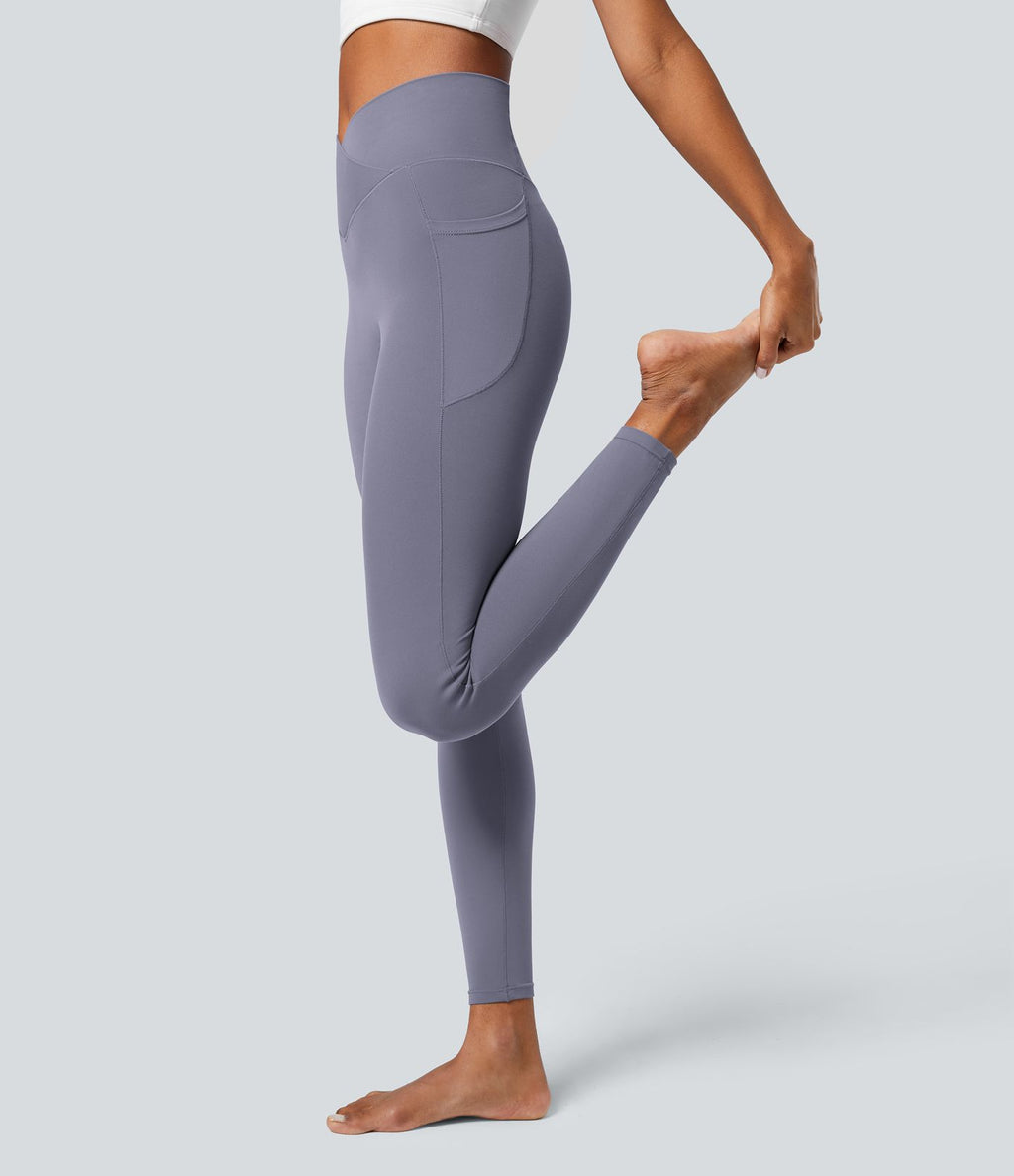 Softlyzero™ Legging Unis Poches Croisées