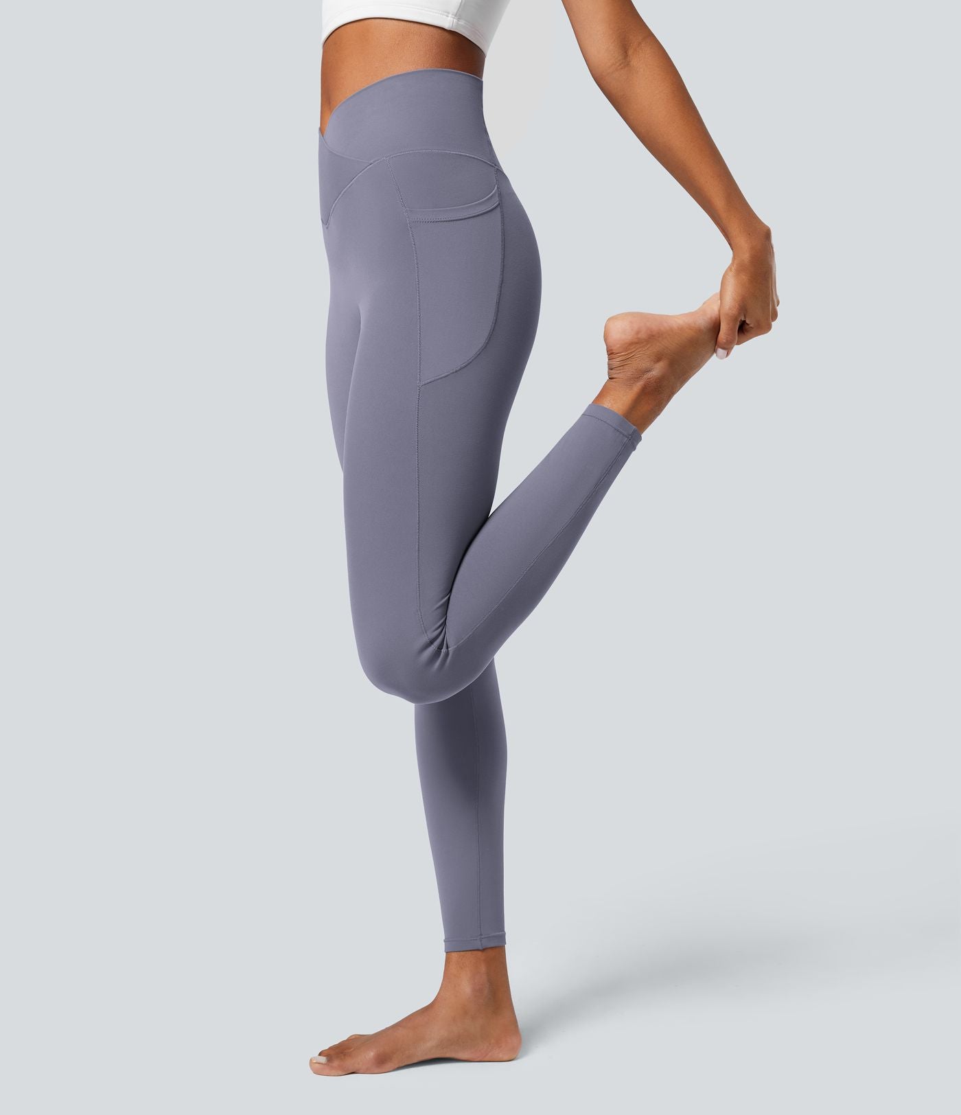 Softlyzero™ Legging Unis Poches Croisées