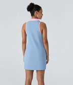 Robe de golf mini SoftlyZero™ Airy 2-en-1 à effet frais InstantCool color block avec poche pour tee de golf