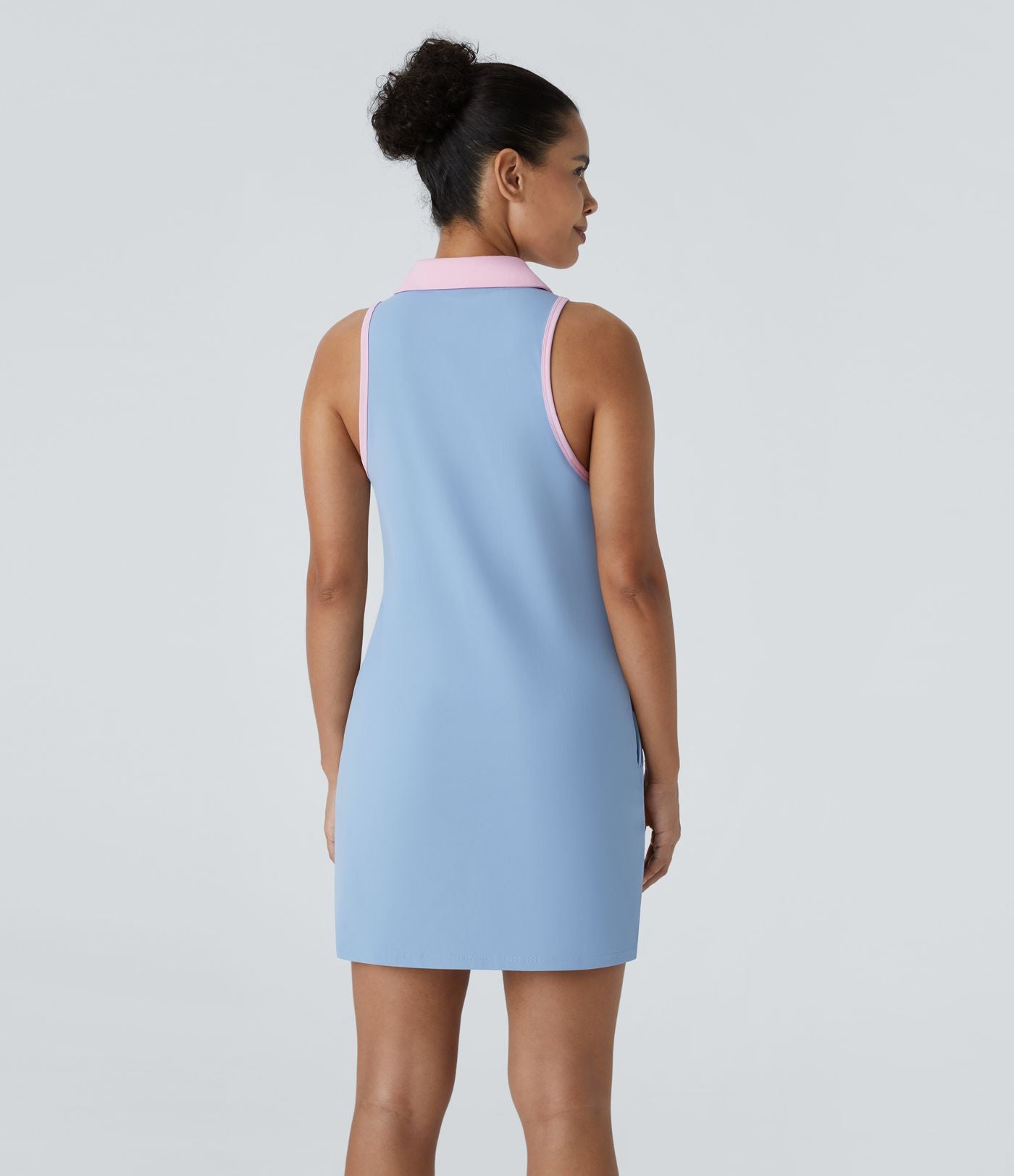 Robe de golf mini SoftlyZero™ Airy 2-en-1 à effet frais InstantCool color block avec poche pour tee de golf