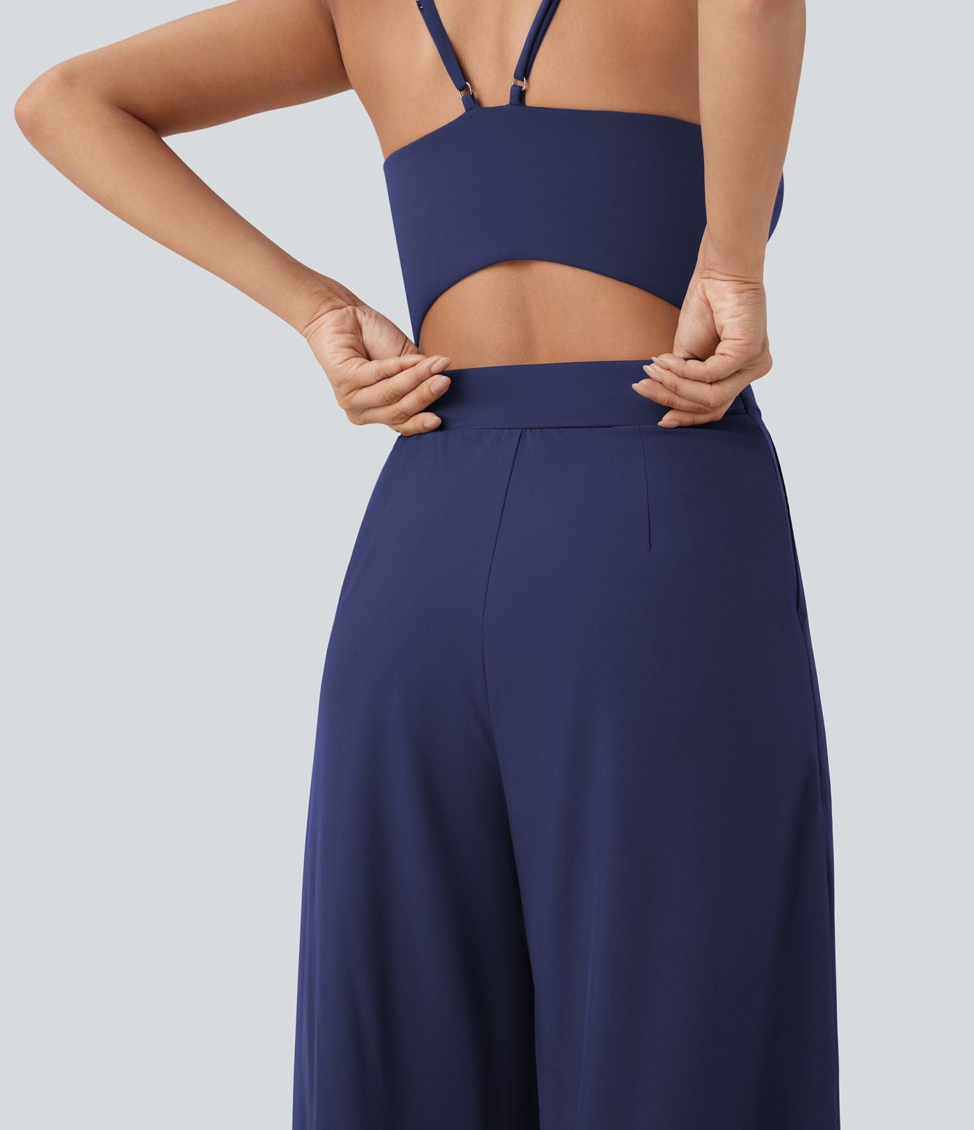 Combinaison à bretelles Breezeful™ dos nu, jambes larges, séchage rapide avec poches latérales - Édition Easy Peasy