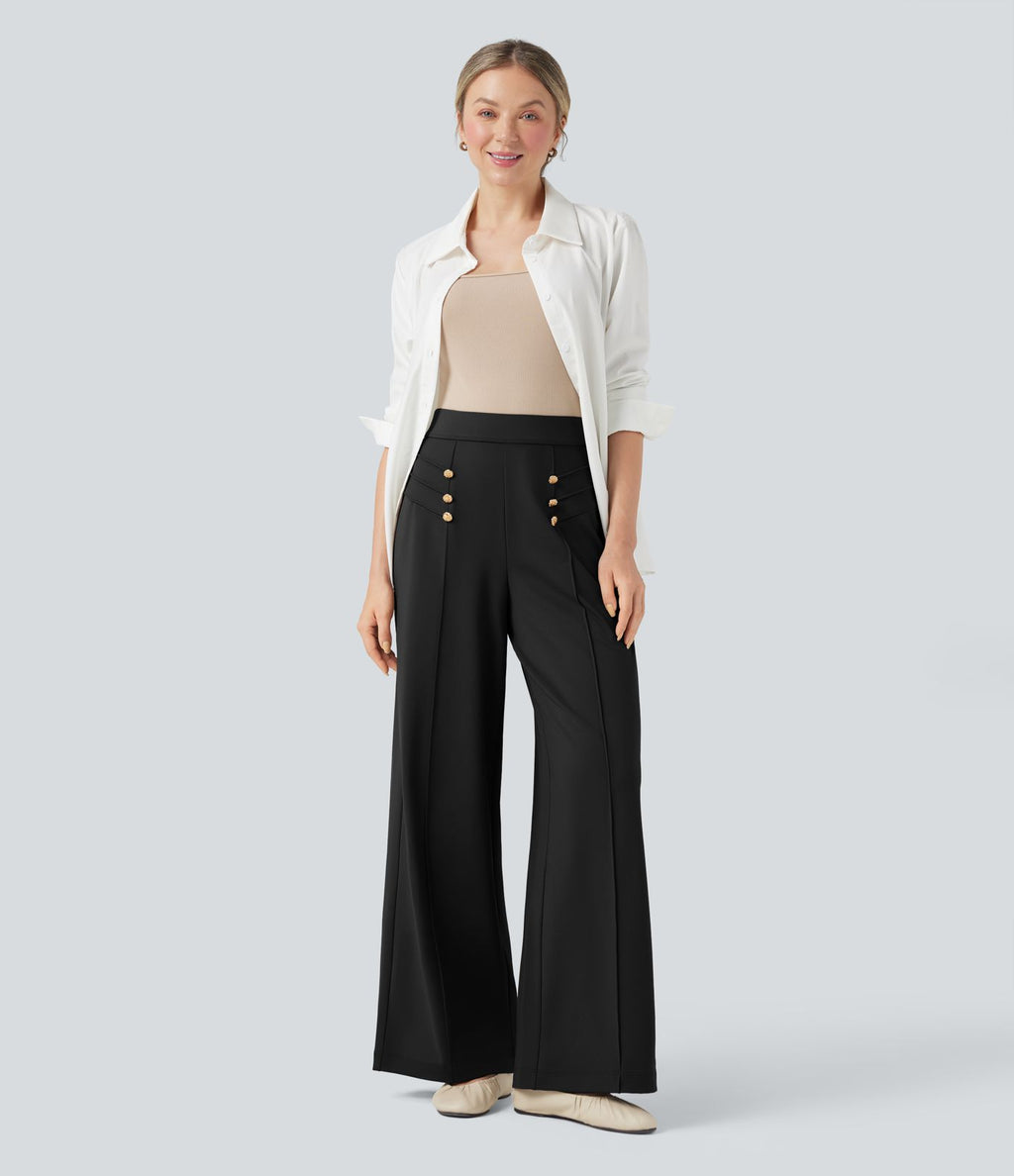 Pantalon tailleur ample taille haute Halara Flex™ DayStretch avec poches