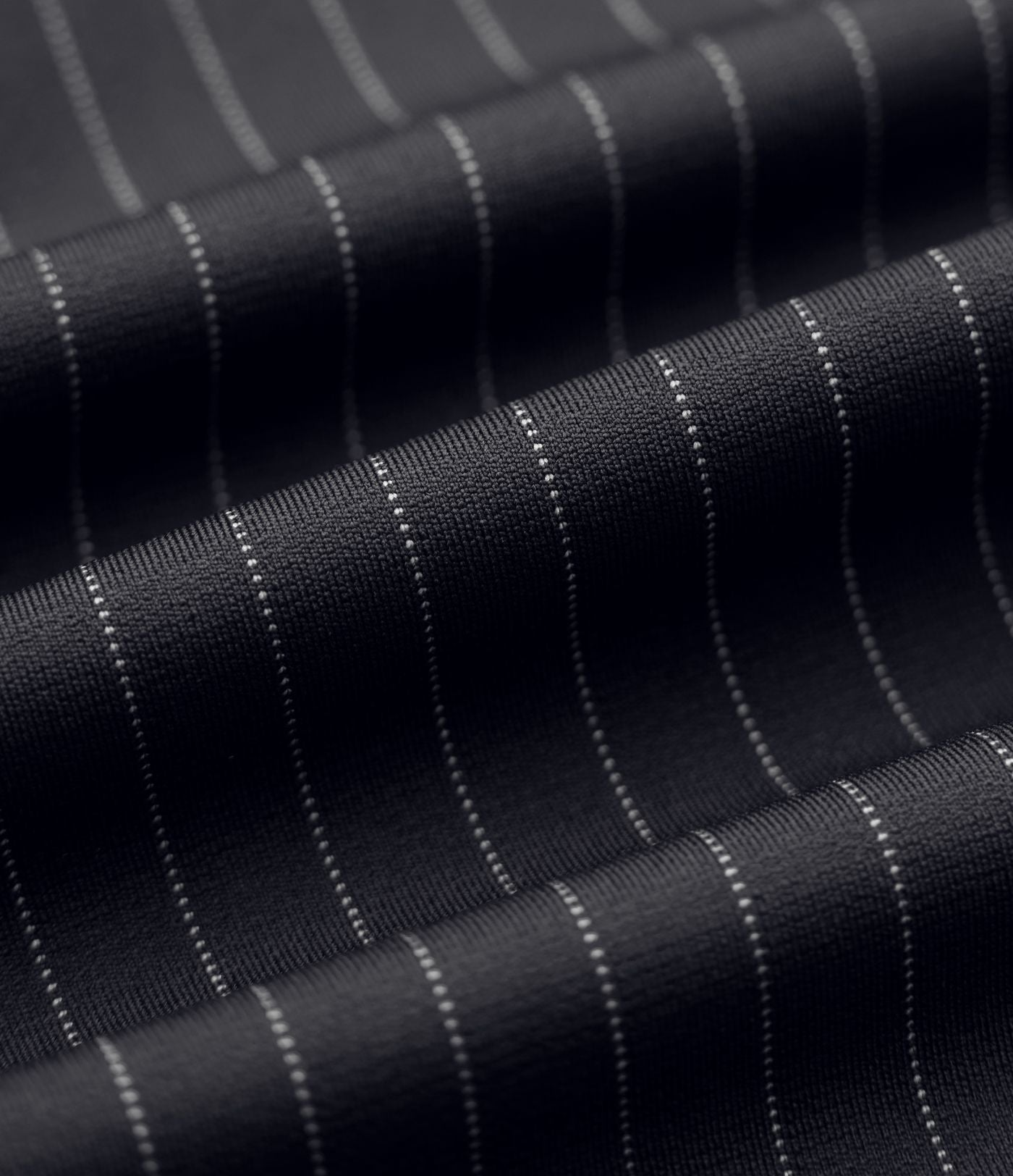 Pantalon tailleur évasé à rayures taille haute avec poches