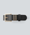 Ceinture à boucle métallique carrée