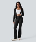 Legging bootcut randonnée gainant taille haute DayStretch avec poches