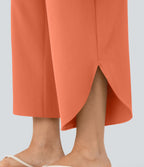 Pantalon fluide resort Breezeful™ à séchage rapide, coupe fendue et effet ventre plat