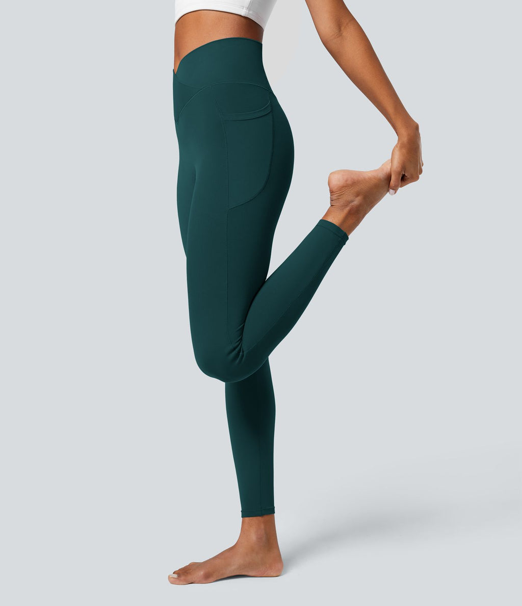Softlyzero™ Legging Unis Poches Croisées