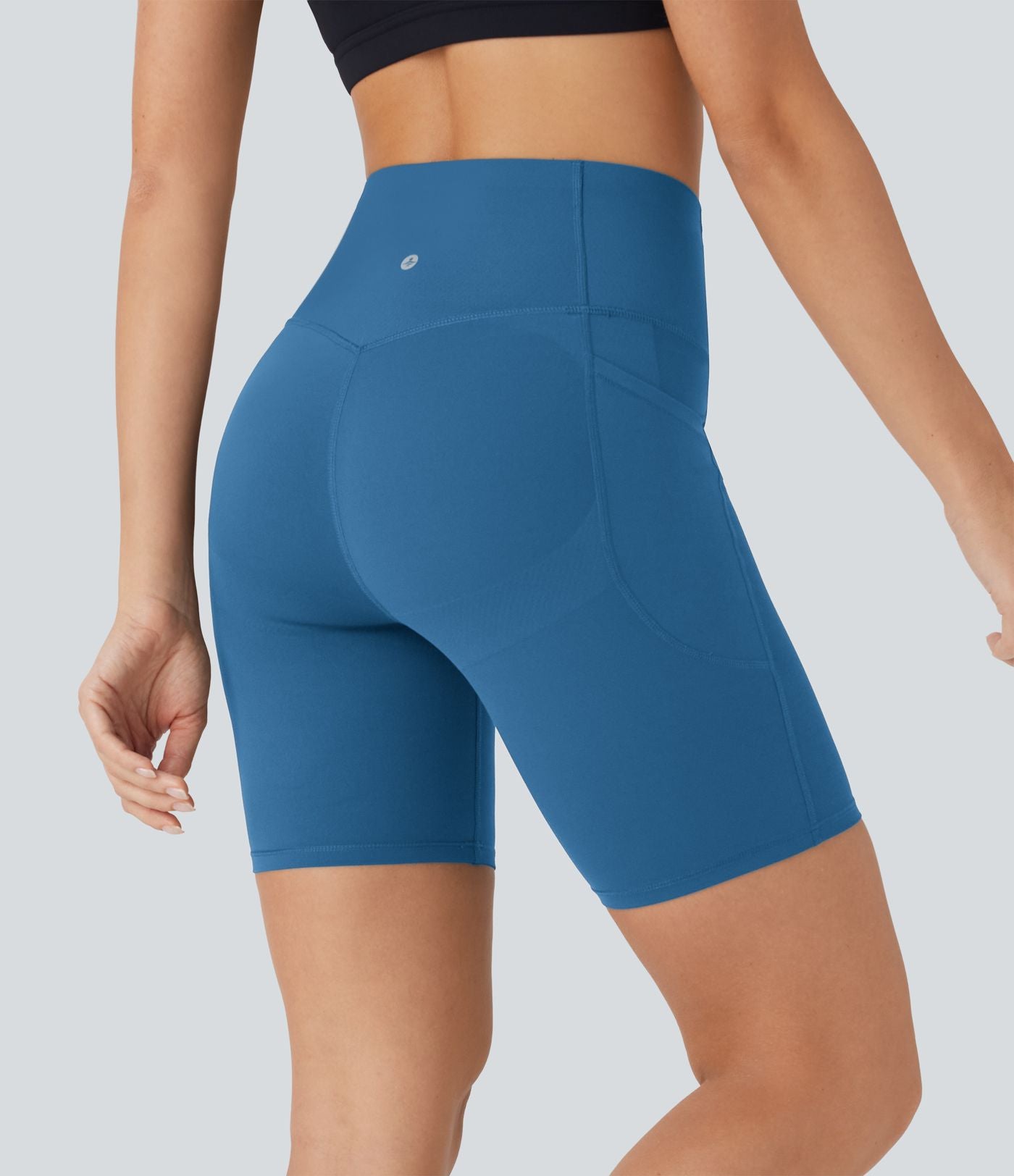 Short cycliste 17,5 cm d'entraînement gainant galbant taille haute avec poches Halara UltraSculpt™