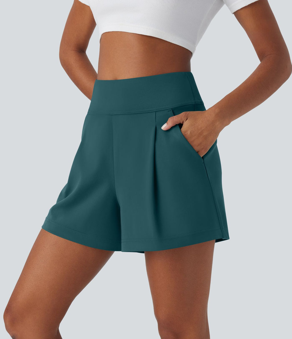Short de travail large taille haute DayStretch avec poches