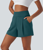 Short de travail large taille haute DayStretch avec poches