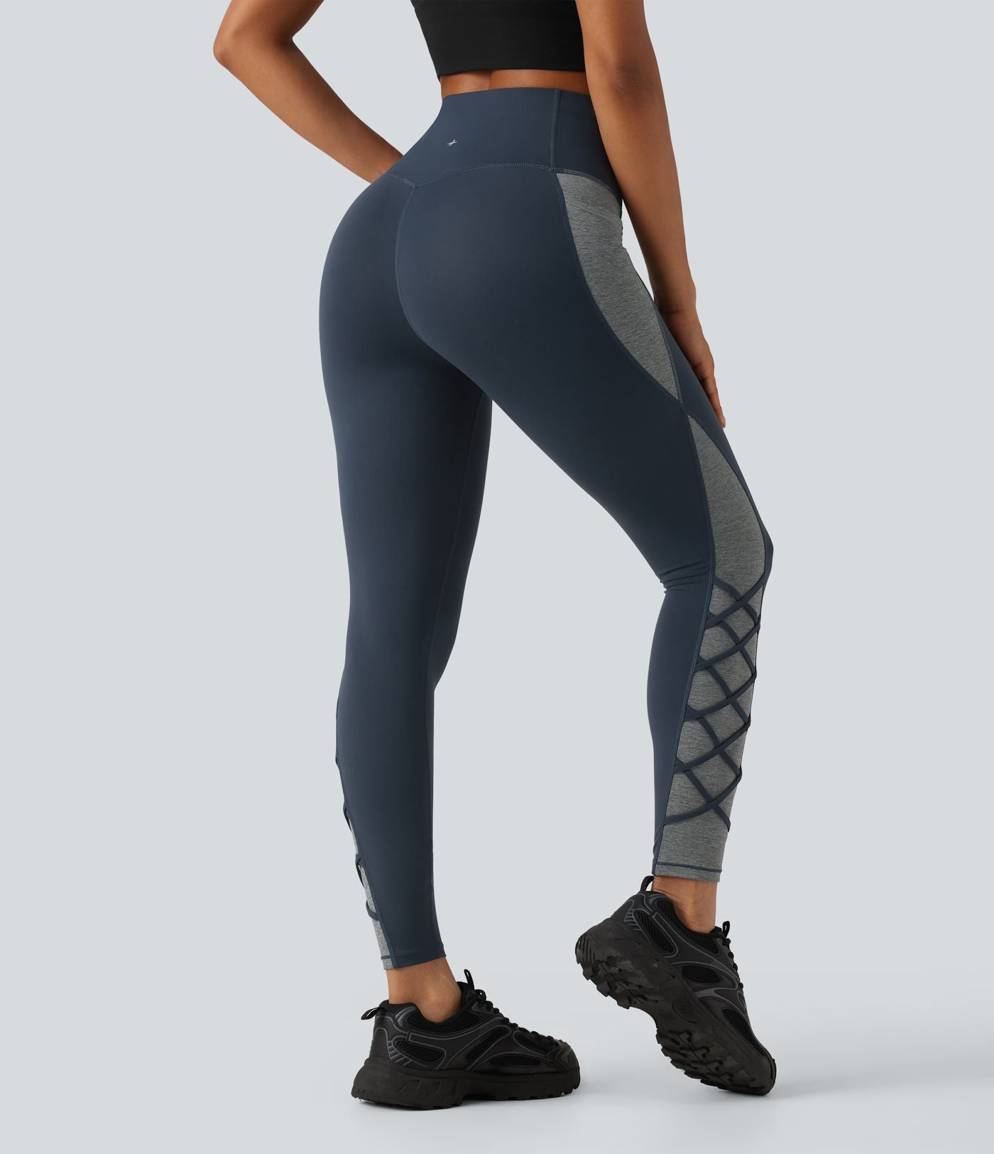 Legging de yoga Halara UltraSculpt™ taille haute gainant color block avec poches