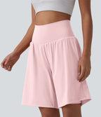 Short de yoga 2-en-1 SoftlyZero™ Airy taille très haute effet frais InstantCool 22,8 cm avec poches