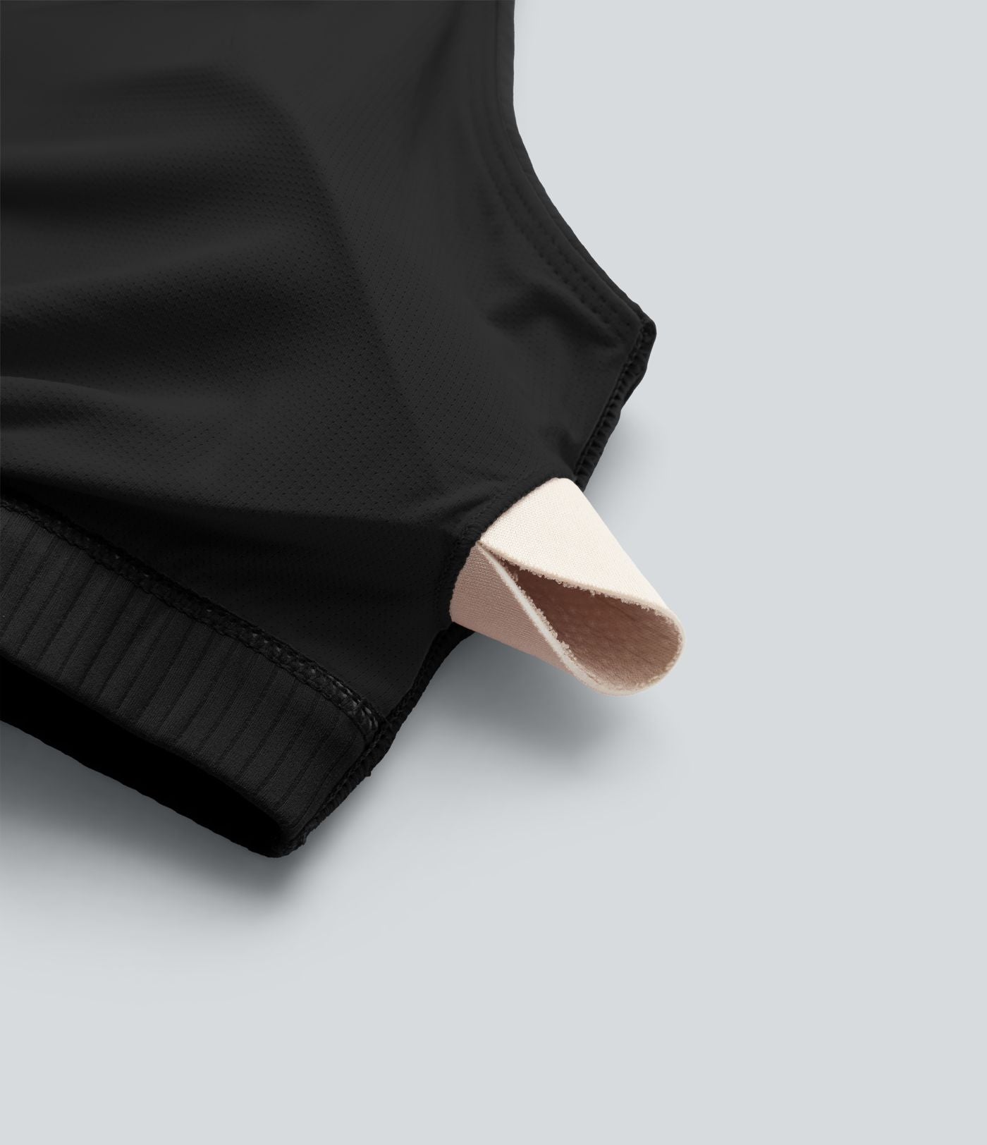 Brassière de running Halara UltraSculpt™ côtelée maintien léger asymétrique avec découpe et coussinets amovibles