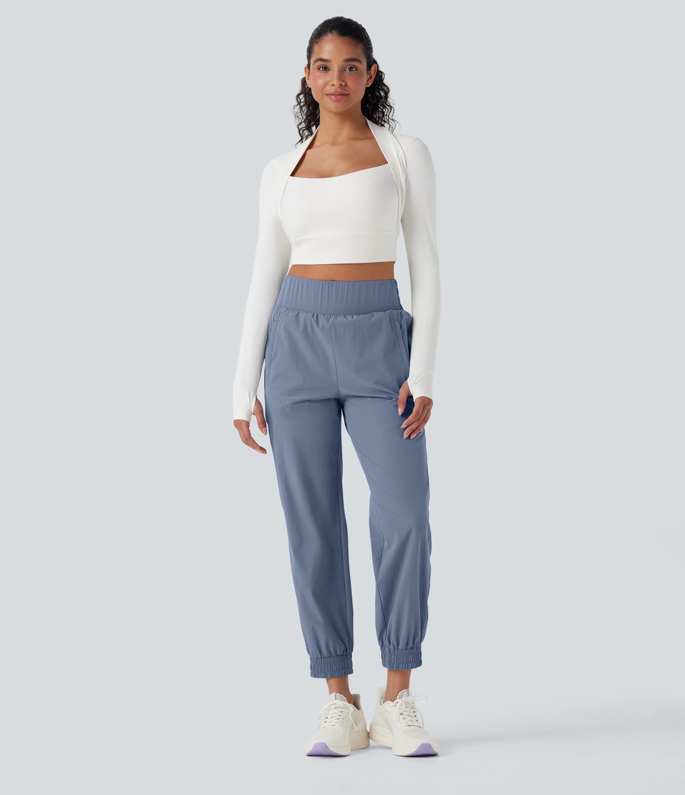 Jogging randonnée taille haute poches zippées