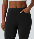 SpacerTek™ Pantalon casual skinny taille mi-haute avec poches