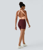 Débardeur yoga court SoftlyZero™ Plush à découpes A-C