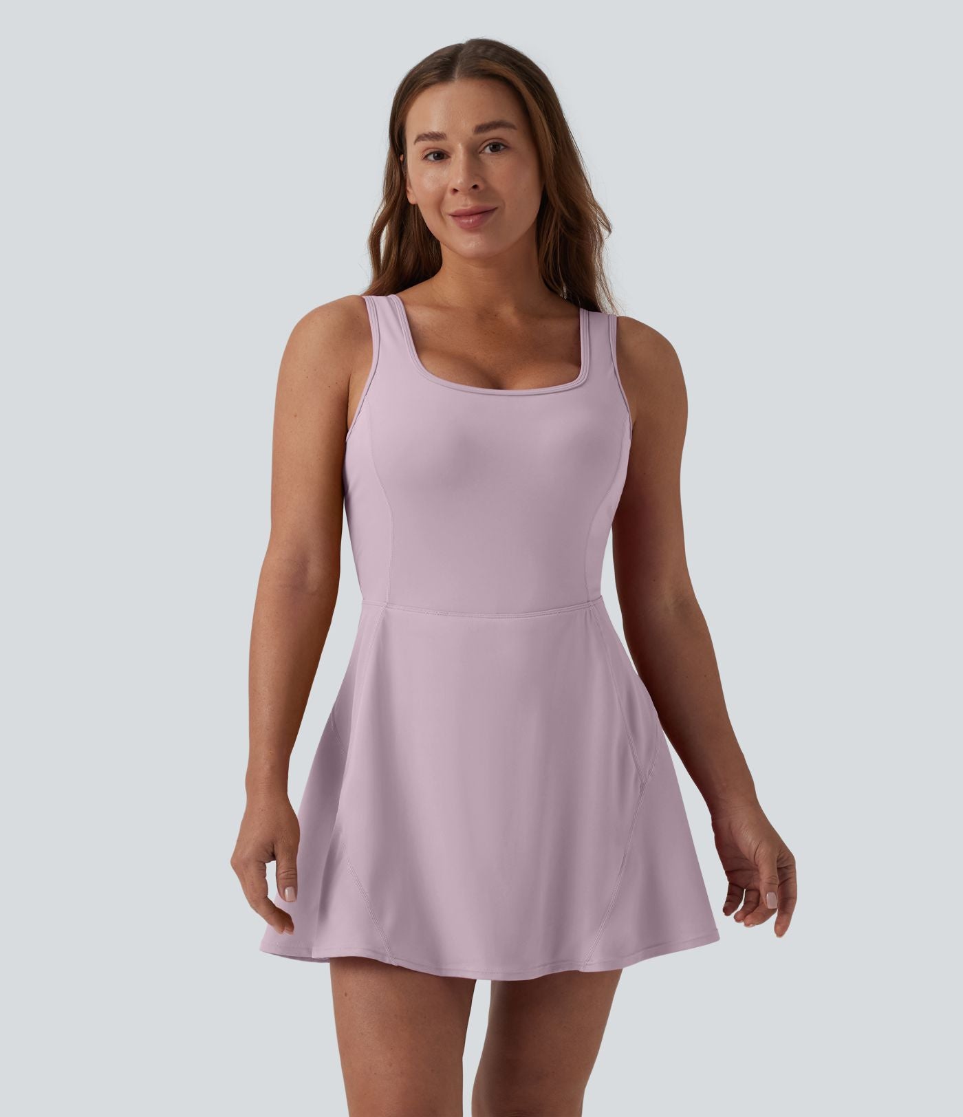 Robe de sport mini 2-en-1 SoftlyZero™ Airy col U poches effet frais InstantCool danse bonnets E-G, accès facile Easy Peasy