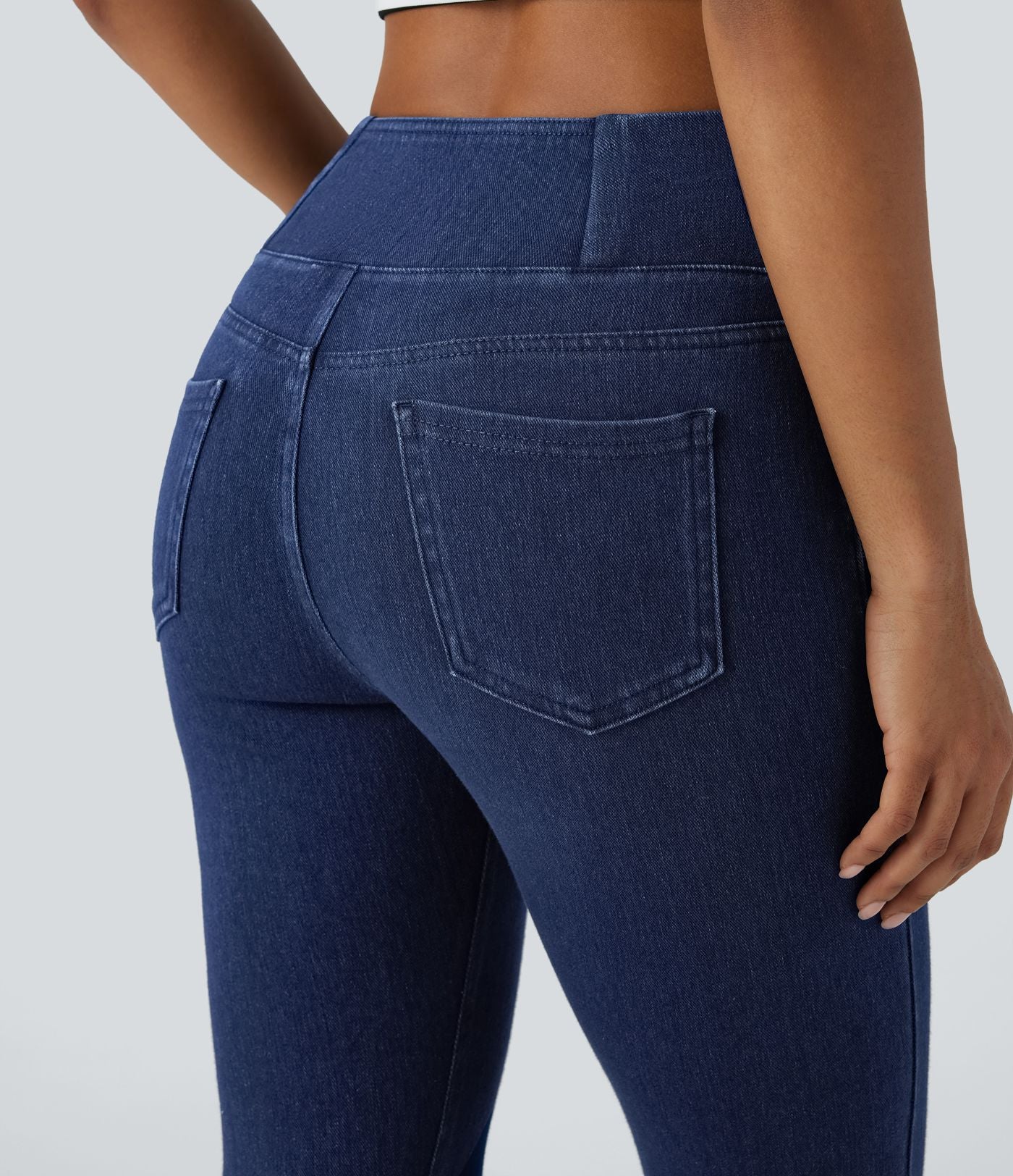 Halara Flex™ Jegging Travail Taille Haute Croisé Poches Multiples Tricot Extensible