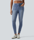 Jean Halara Flex™ skinny décontracté taille mi-haute avec poches