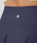 Jupe de tennis SoftlyZero™ Airy taille haute confortable 2-en-1 poches latérales croisées évasée effet frais